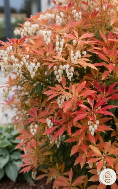 Pieris 'Forest Flame' busk