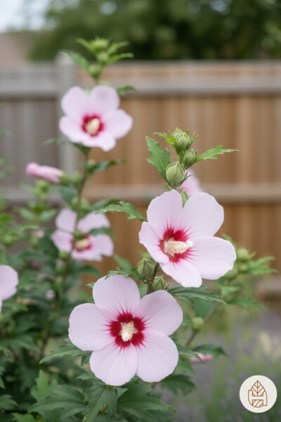 Hibiscus syriacus 'Hamabo' busk 40-60 cm