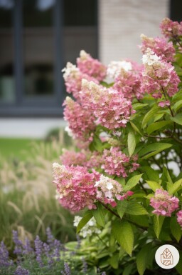 Hydrangea paniculata 'Pinky Winky' busk