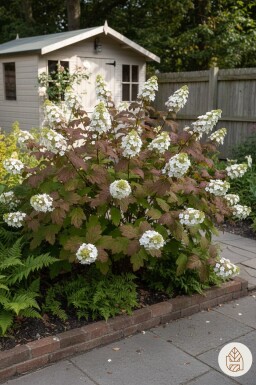 Hydrangea quercifolia 'Burgundy' busk 25-30 cm