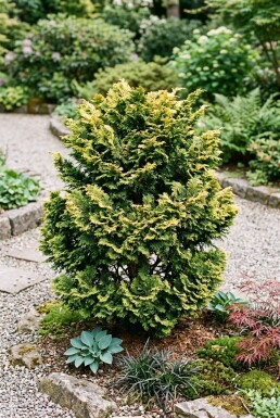 Chamaecyparis obtusa 'Aurora' busk 25-30 cm C5