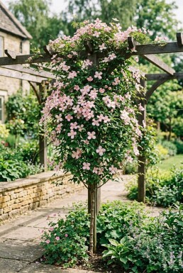 Clematis montana 'Tetrarose' med opstammet 70 cm C2