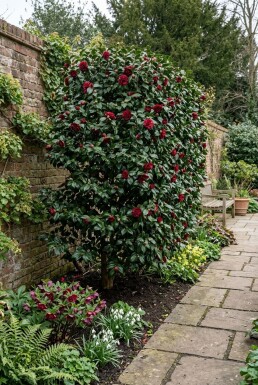 Camellia japonica 'Black Lace' skærm
