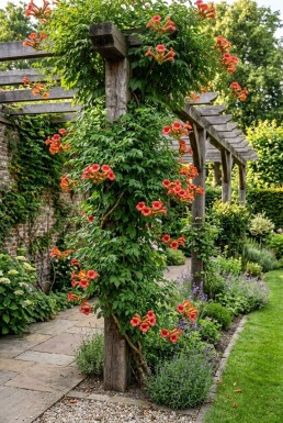Campsis radicans 'Flamenco' opstammet