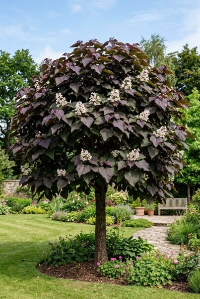 Catalpa erubescens 'Purpurea' halvstamme stammehøjde 120 cm C10