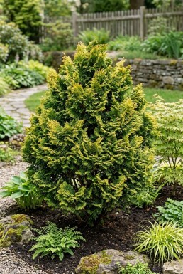 Chamaecyparis obtusa 'Aurora' Busk