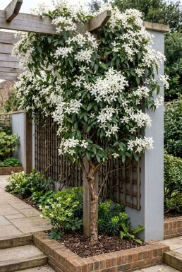 Clematis armandii 'Snowdrift' opstammet