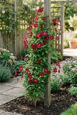Clematis 'Madame Julia Correvon' opstammet