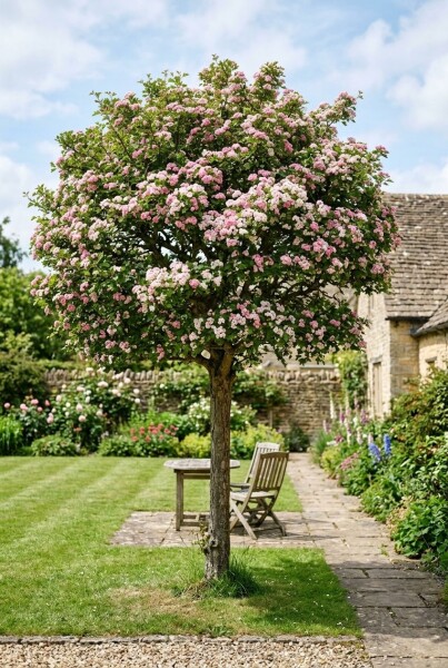 Crataegus laevigata 'Plena' halvstamme stammehøjde 120 cm C10