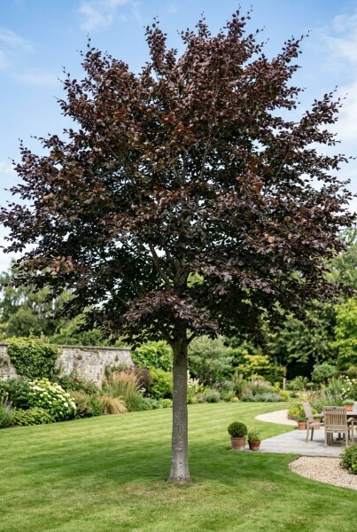 Fagus sylvatica 'Atropunicea' halvstamme stammehøjde 120 cm C12