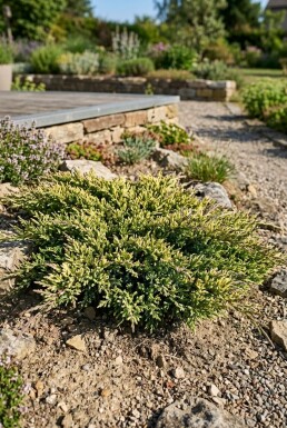 Juniperus horizontalis 'Andorra Variegata' Busk