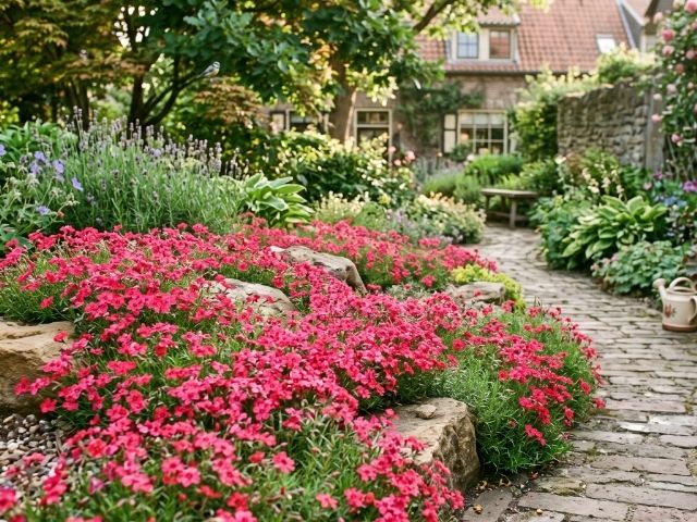 Stauder i blomst